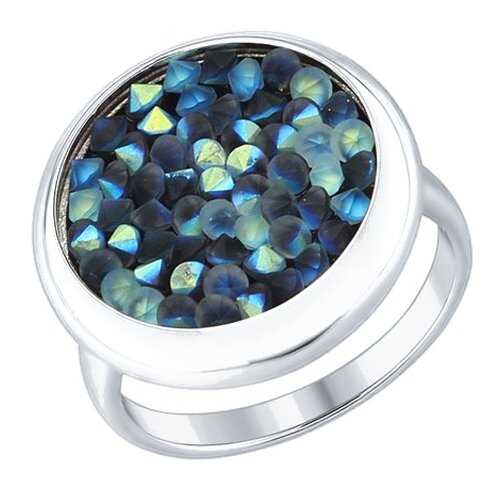 Кольцо женское SOKOLOV из серебра с кристаллами Swarovski 94012430 р.19.5 в Яшма Золото