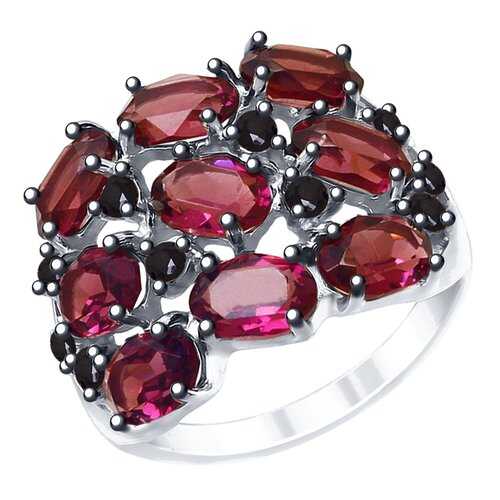 Кольцо женское SOKOLOV из серебра с кристаллами Swarovski и фианитами 94012683 р.17.5 в Яшма Золото