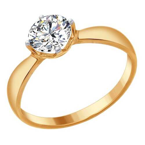 Кольцо женское SOKOLOV из серебра со Swarovski Zirconia 89010096 р.17 в Яшма Золото