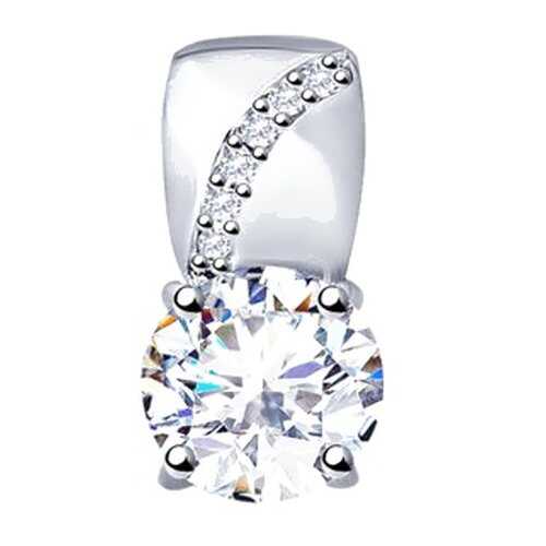 Подвеска SOKOLOV из серебра со Swarovski Zirconia 89030033 в Яшма Золото